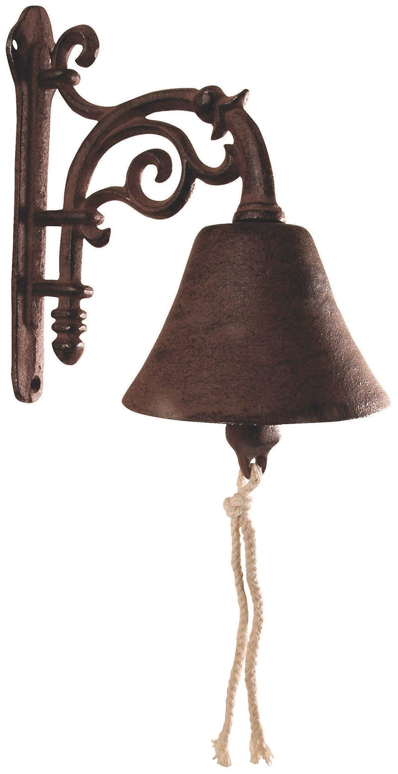 Esschert Design DB40 Cast Iron Decorative Doorbell Brown - Image 1